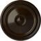 Ekena Millwork Reece Ceiling Medallion (Fits Canopies up to 2 3/8"), Hand-Painted Bronze, 12"OD x 1 3/4"P CM12REBZS - alternate 1